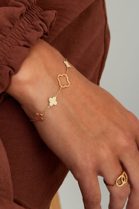 Armband Kleeblätter 