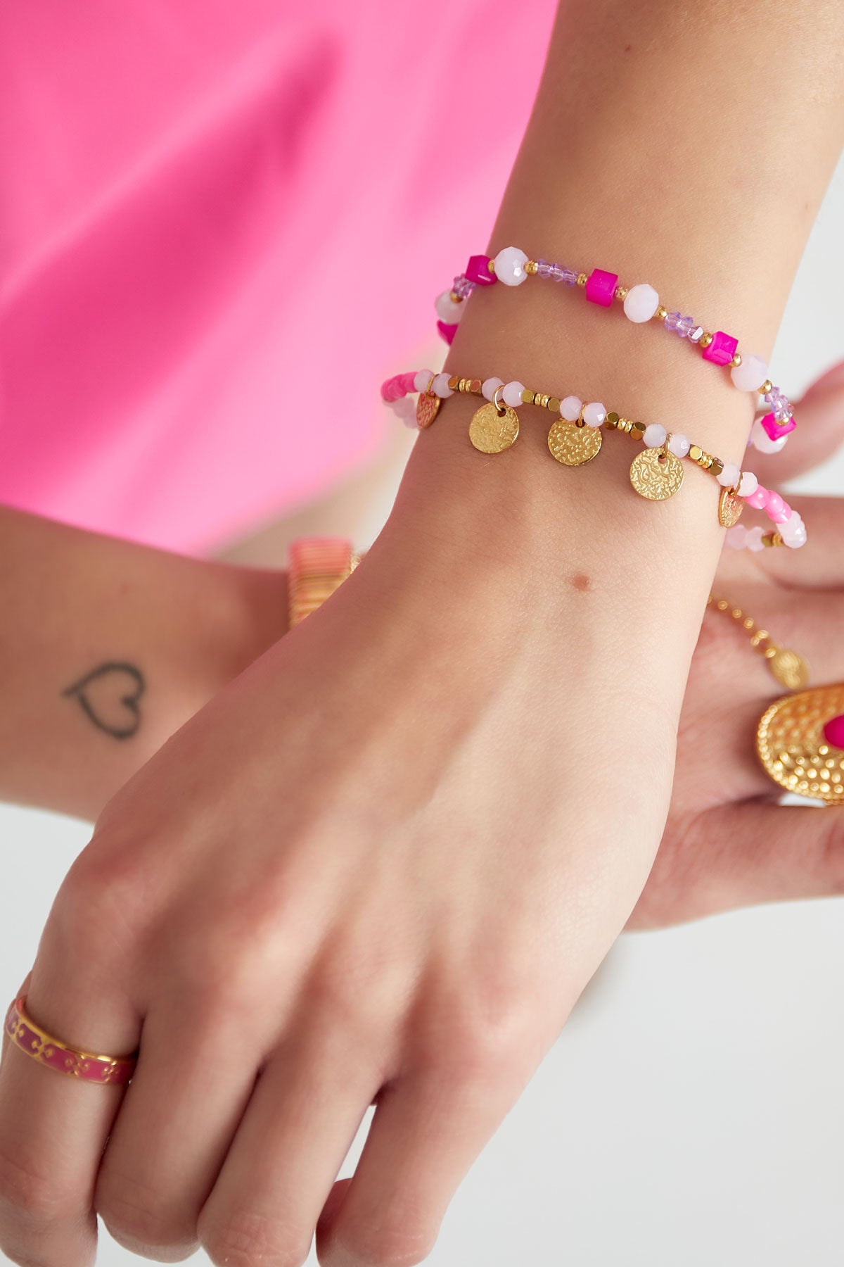 Armband Twisted Love - Grüngold