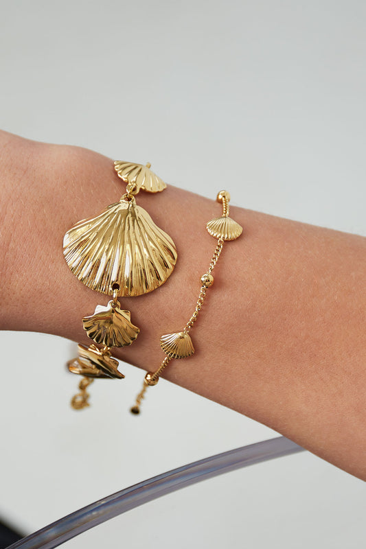 Muschel-Serenade-Armband - Goldfarben