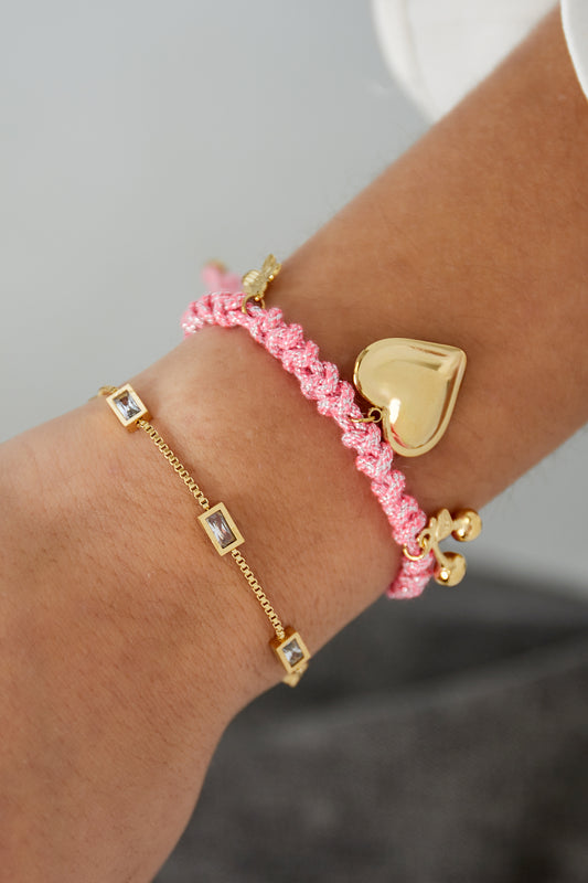 Diamant-Glow-Armband - Goldfarben 