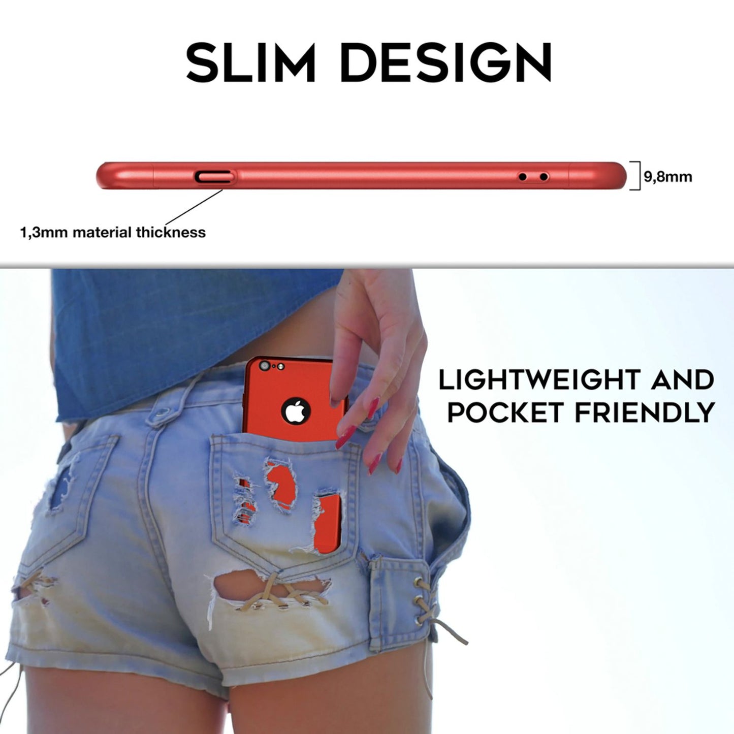 iPhone 6/6S Hülle Rundum Handyhülle mit Displayschutz von NALIA, 360° Cover Case