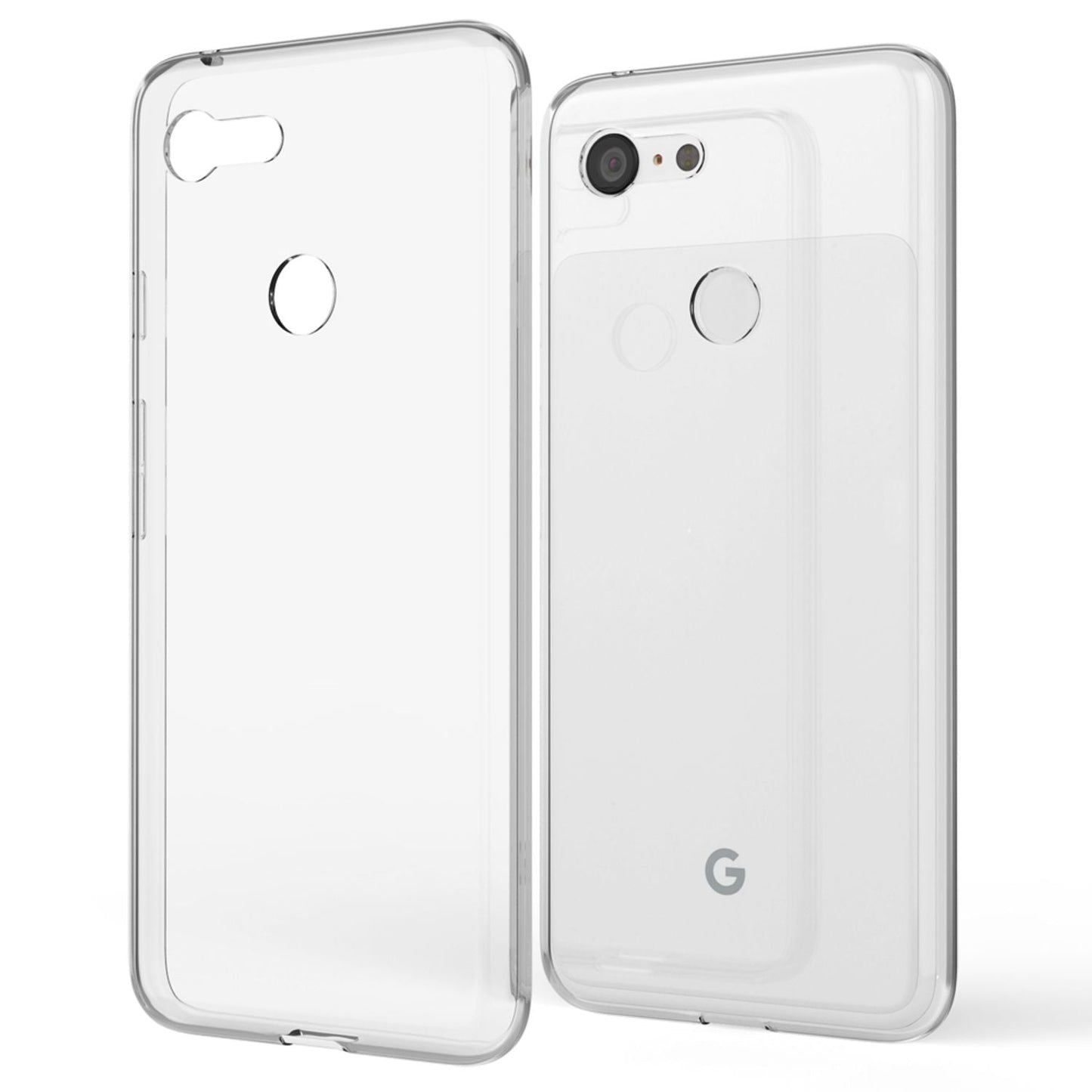 NALIA Handy Hülle für Google Pixel 3, Dünnes TPU Silikon Case Cover Bumper Etui