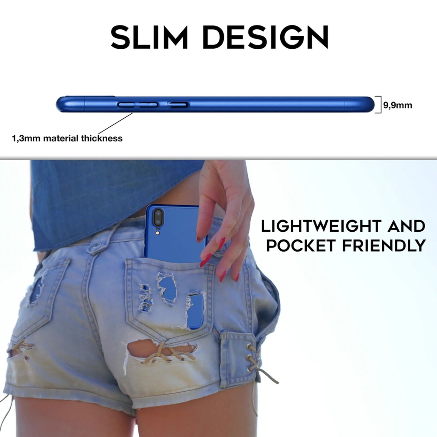 Huawei P20 360 gráðu símahulstur með skjávörn frá NALIA, 360° hulstur