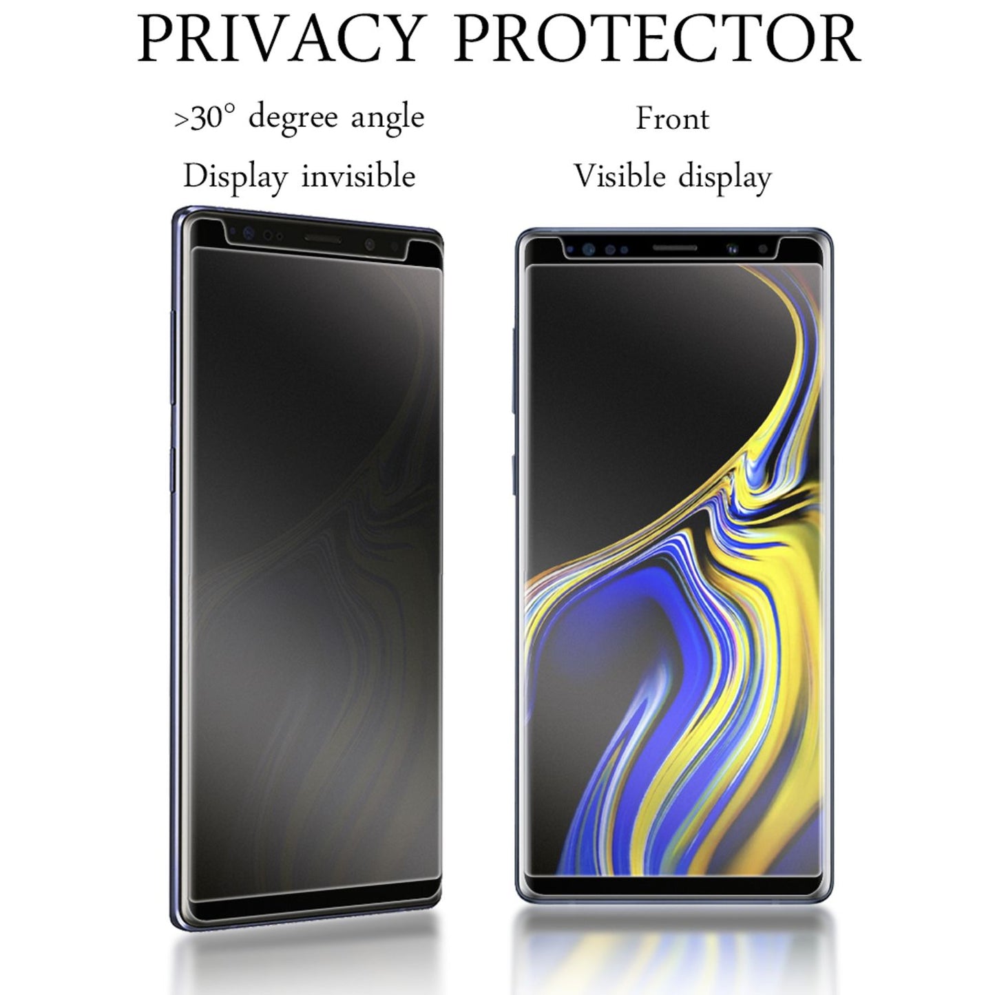 NALIA Privacy Screen Protector for Samsung Galaxy Note 9, Anti-Spy Privacy Glass