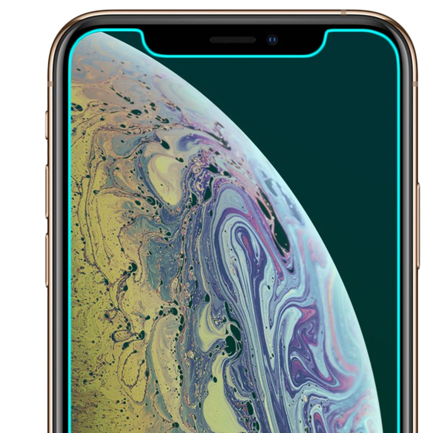 NALIA 2 Pack Protective Glass for iPhone 11 Pro / iPhone X XS, Screen Protector Film