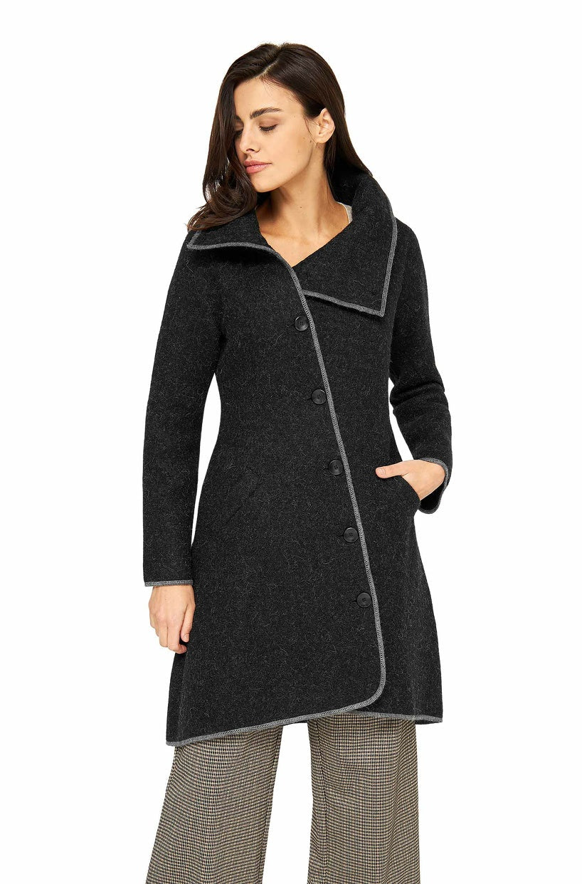 Apu Kuntur - Alpaka Mantel ASI – Damen Wollmantel aus Alpaka & Wolle