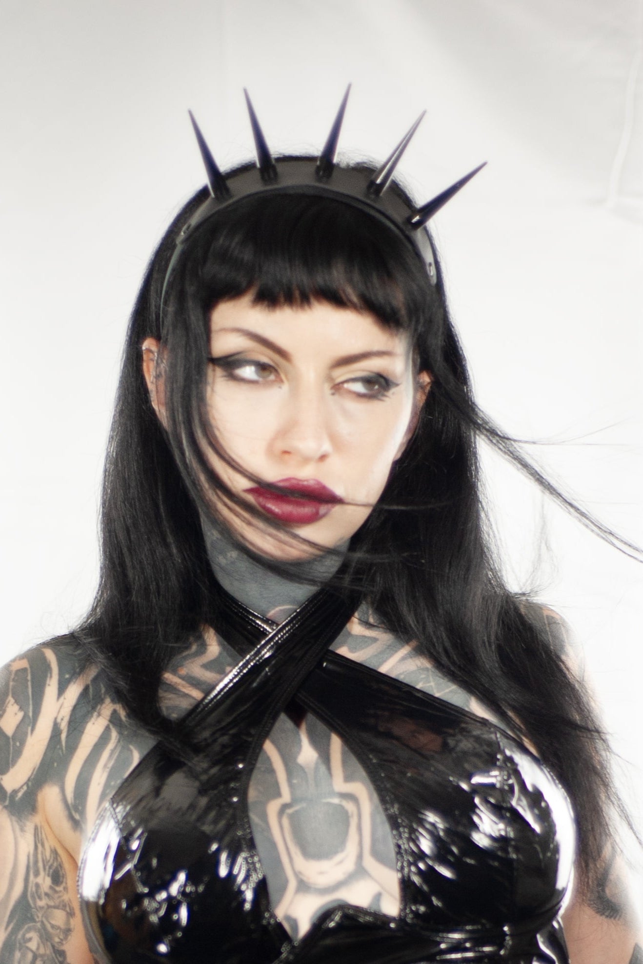 Black Spiked Head Band