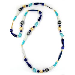 Chain blue-turquoise-si-go plastic special length 110cm