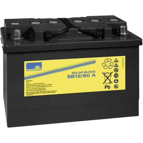 B-lager Gnb Sonnenschein sólarrafhlaða blýsýrurafhlaða Dryfit Sb12/60 A blýsýrurafhlaða 1775
