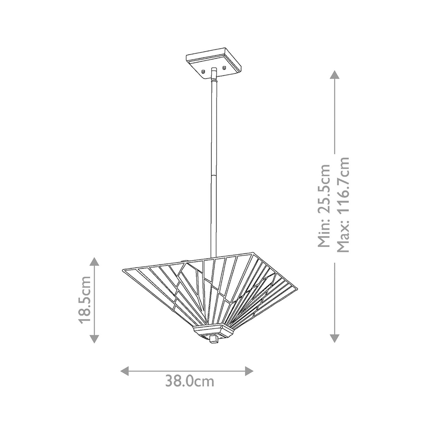 B-grade Elstead Alderley ceiling light, ceiling lamp, light fixture, ceiling light