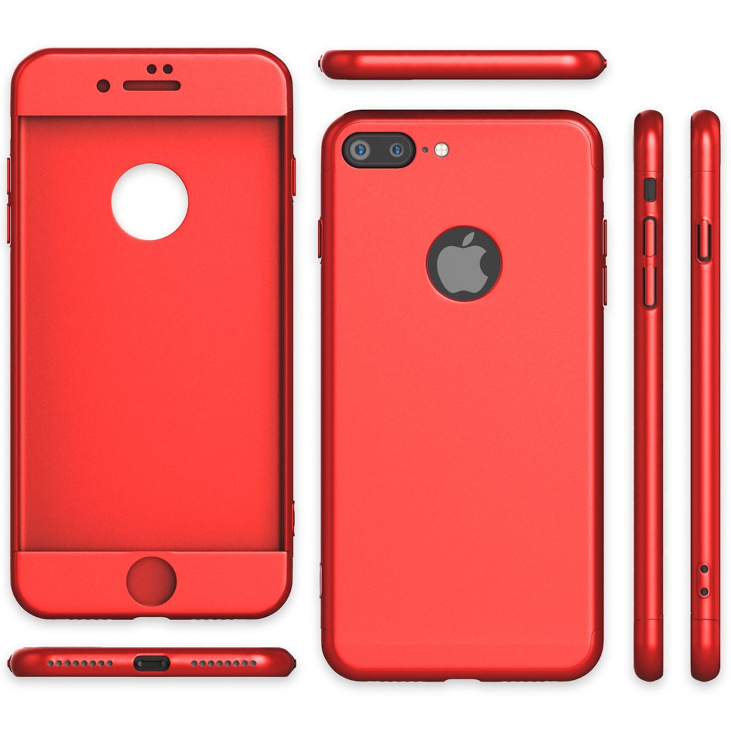 Apple iPhone 7 Plus Rundum Handy Hülle mit Displayschutz von NALIA, 360° Case