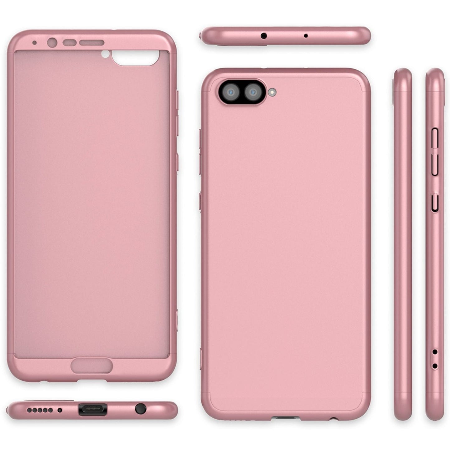 Huawei Honor View 10 360° all-around phone case with screen protector by NALIA