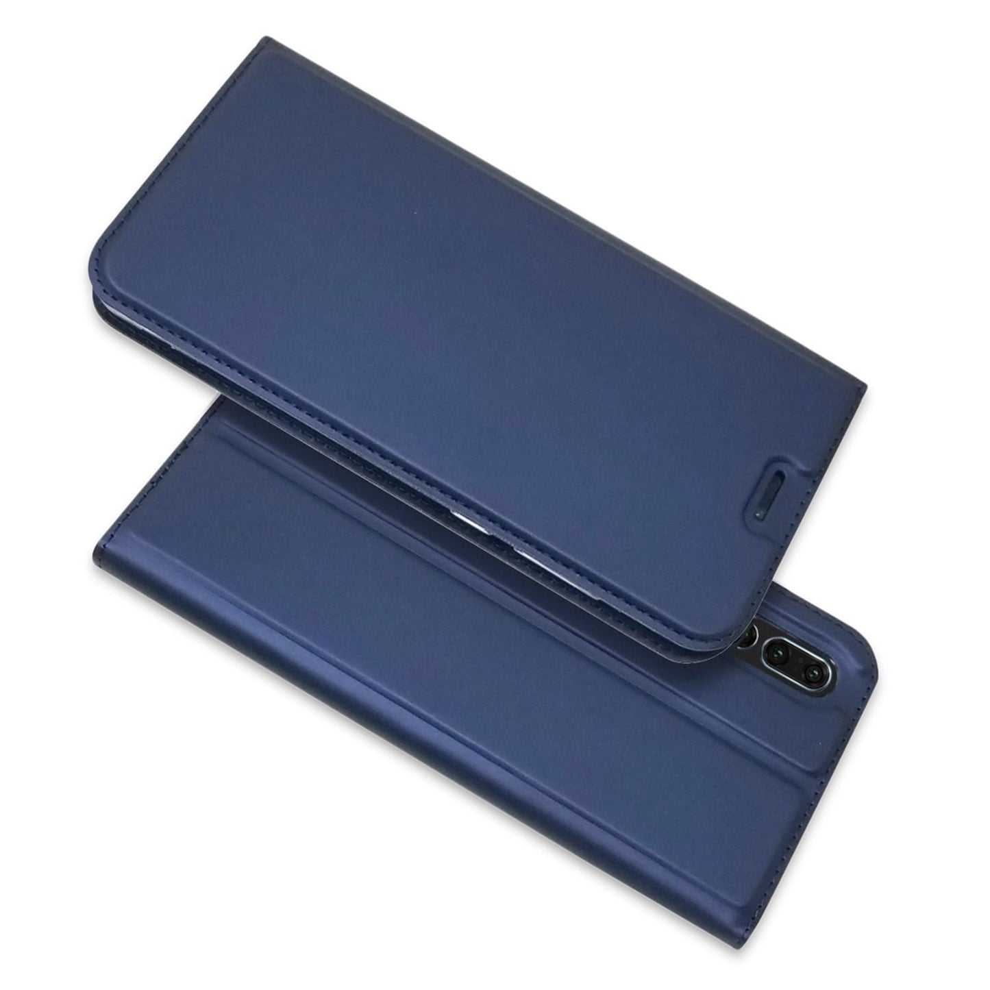 NALIA Hülle für Huawei P20 Pro, Slim Kickstand Handyhülle Flip Case Kunstleder