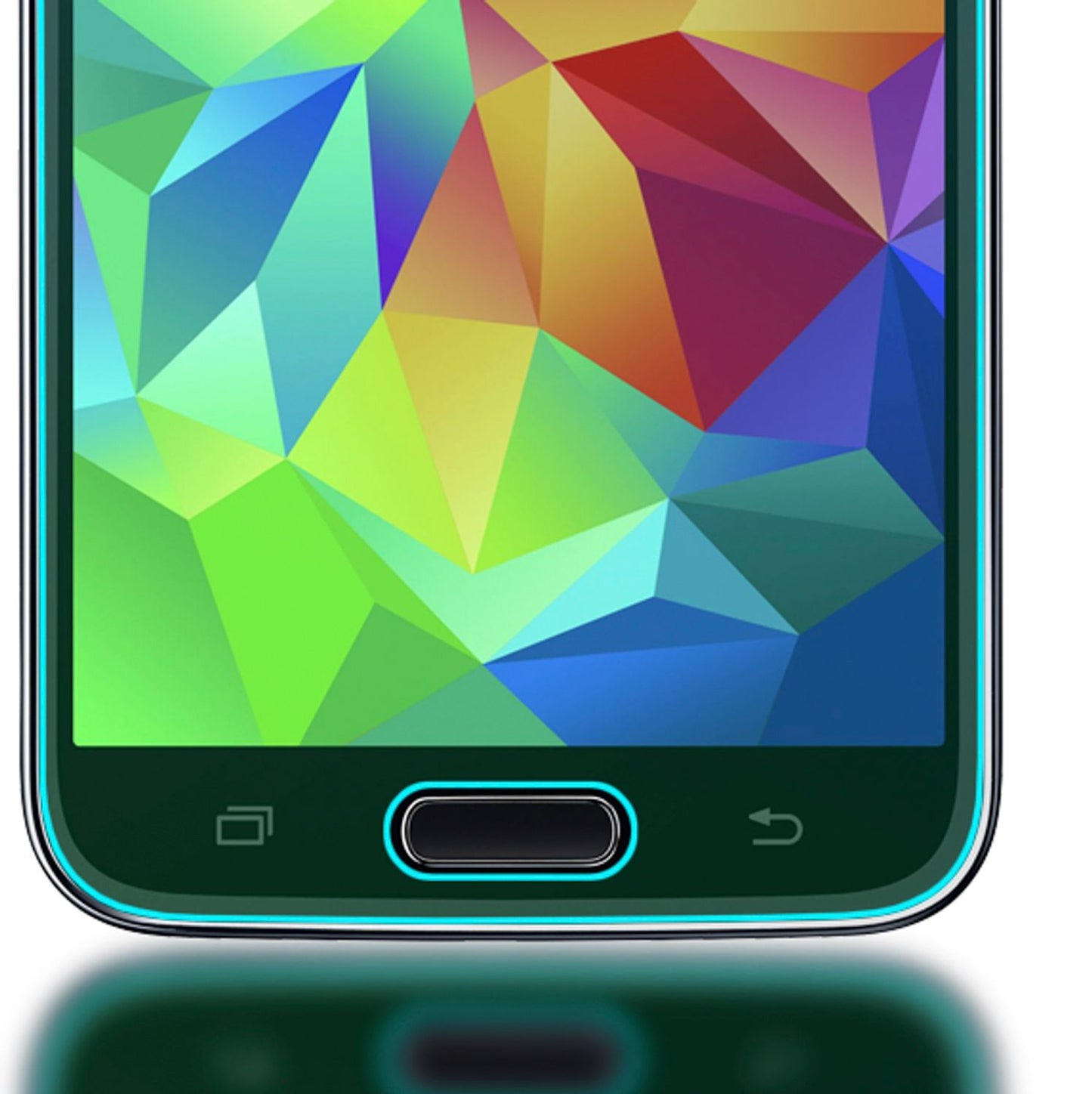 NALIA Schutzglas für Samsung Galaxy S5 / S5 Neo, 9H Full Cover Displayschutz LCD