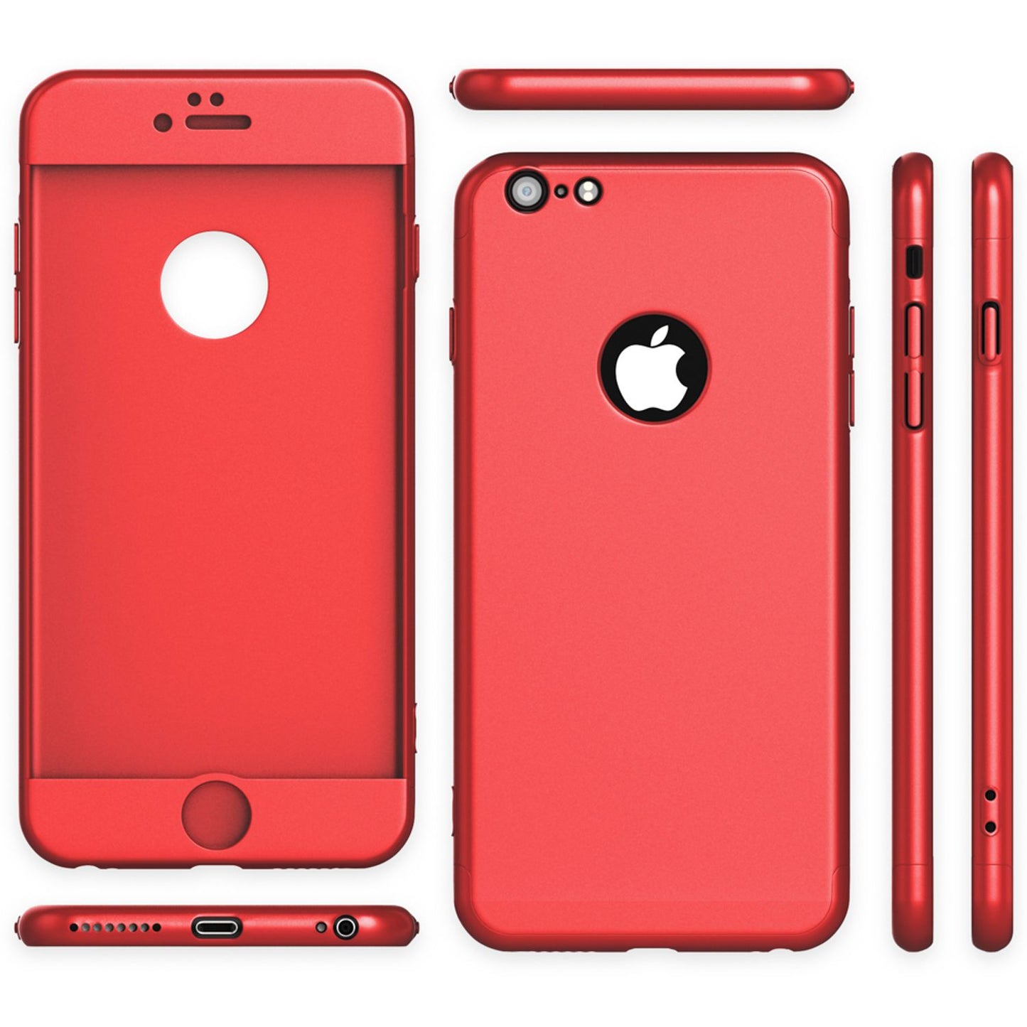 iPhone 6 Plus Hülle Rundum Handyhülle mit Displayschutz von NALIA, 360° Case