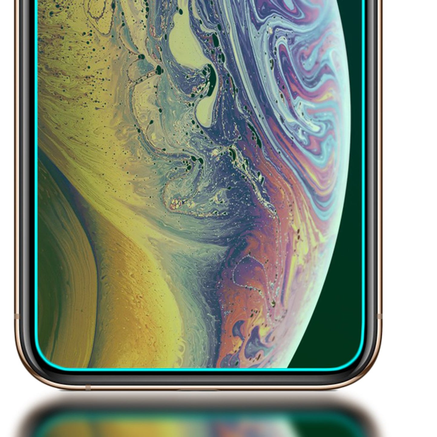 NALIA 2 Pack Protective Glass for iPhone 11 Pro / iPhone X XS, Screen Protector Film