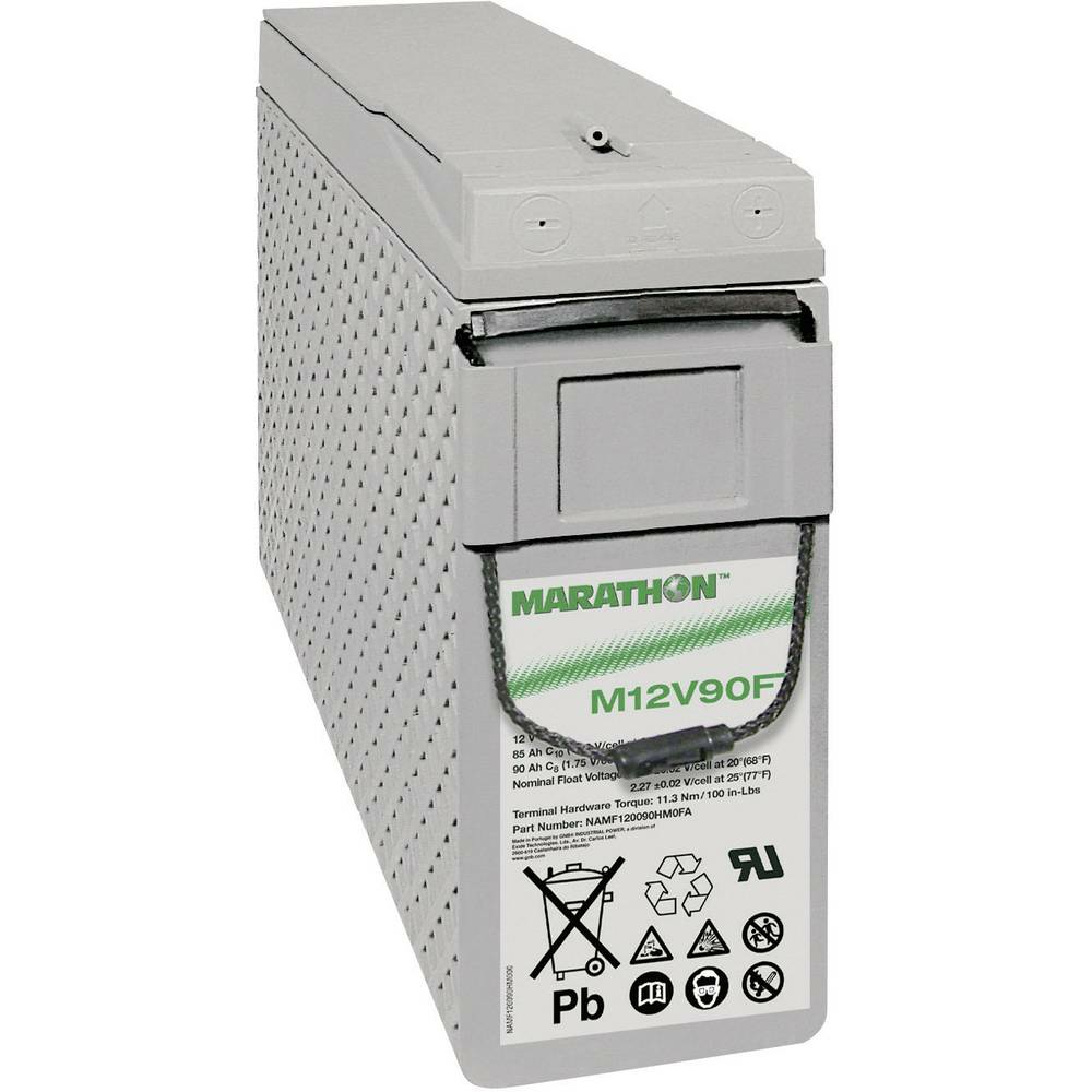 B-Ware Gnb Marathon Exim12 V90 Ft Namf120090 Hm0 Fb Bleiakku 12 V 86 Ah Blei Vlies Akku