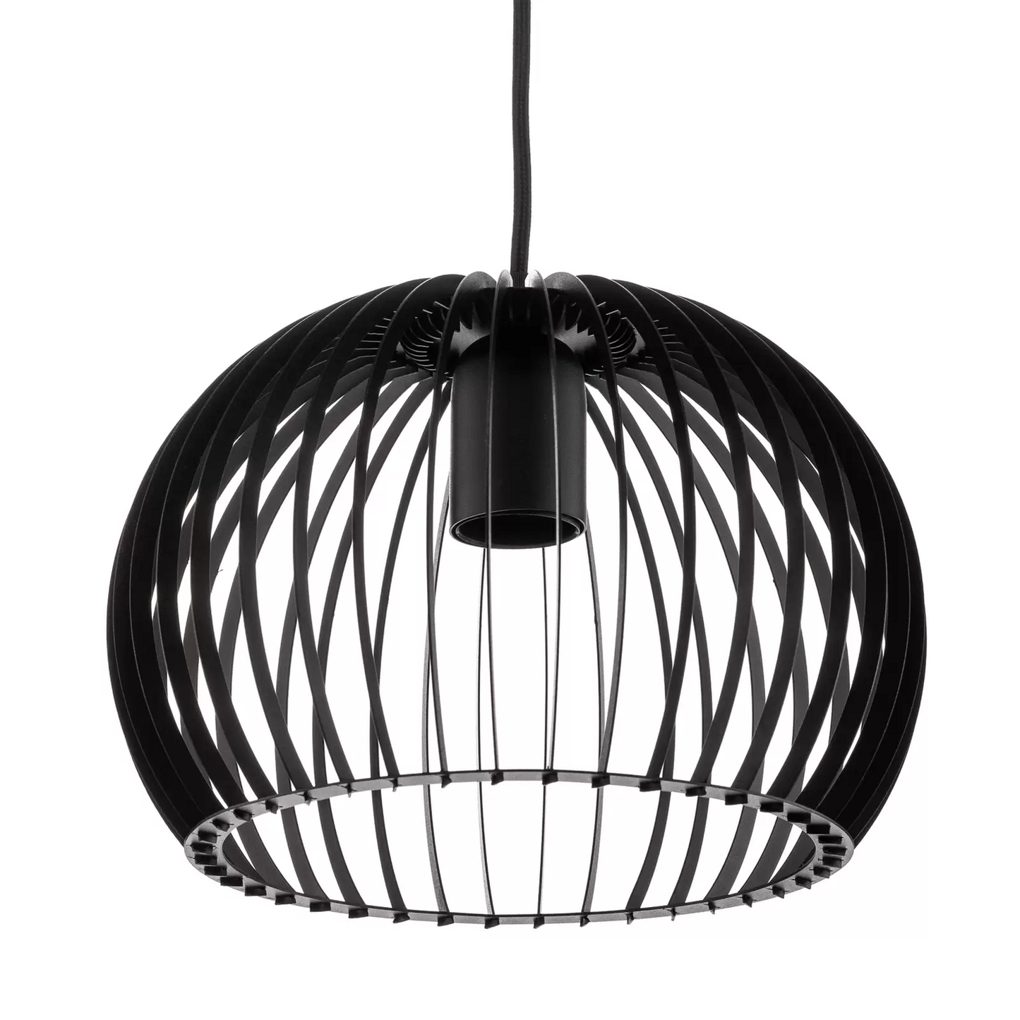 B-grade Euluna Larus pendant lamp, ceiling lamp made of black steel, single-bulb