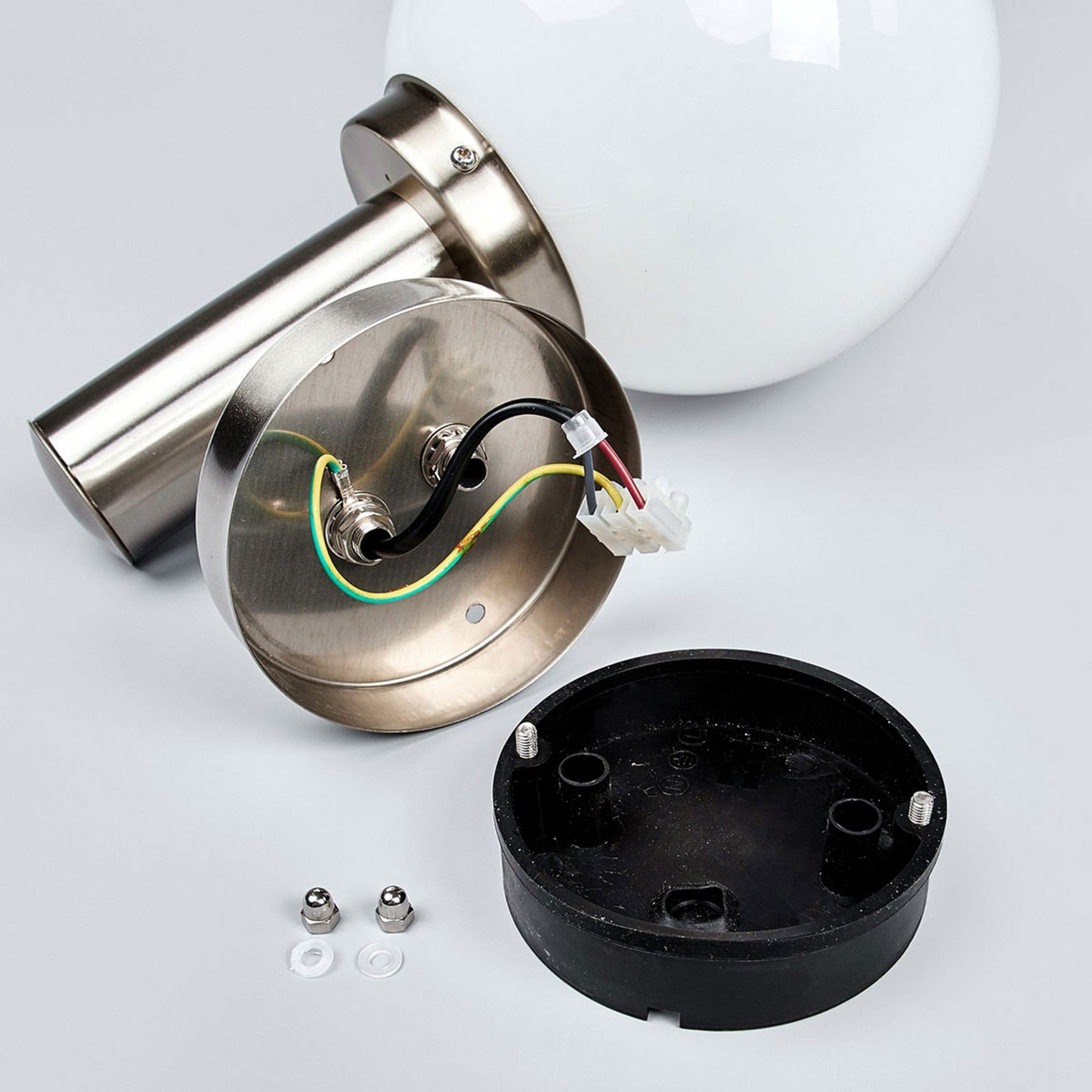 B-grade Lindby stainless steel outdoor wall light Nada outdoor light wall light motion sensor 55 