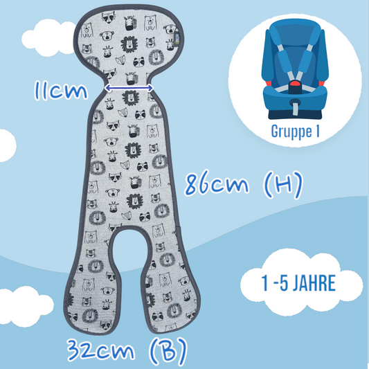 Trageschale Sitzauflage Gruppe 1 Tiere