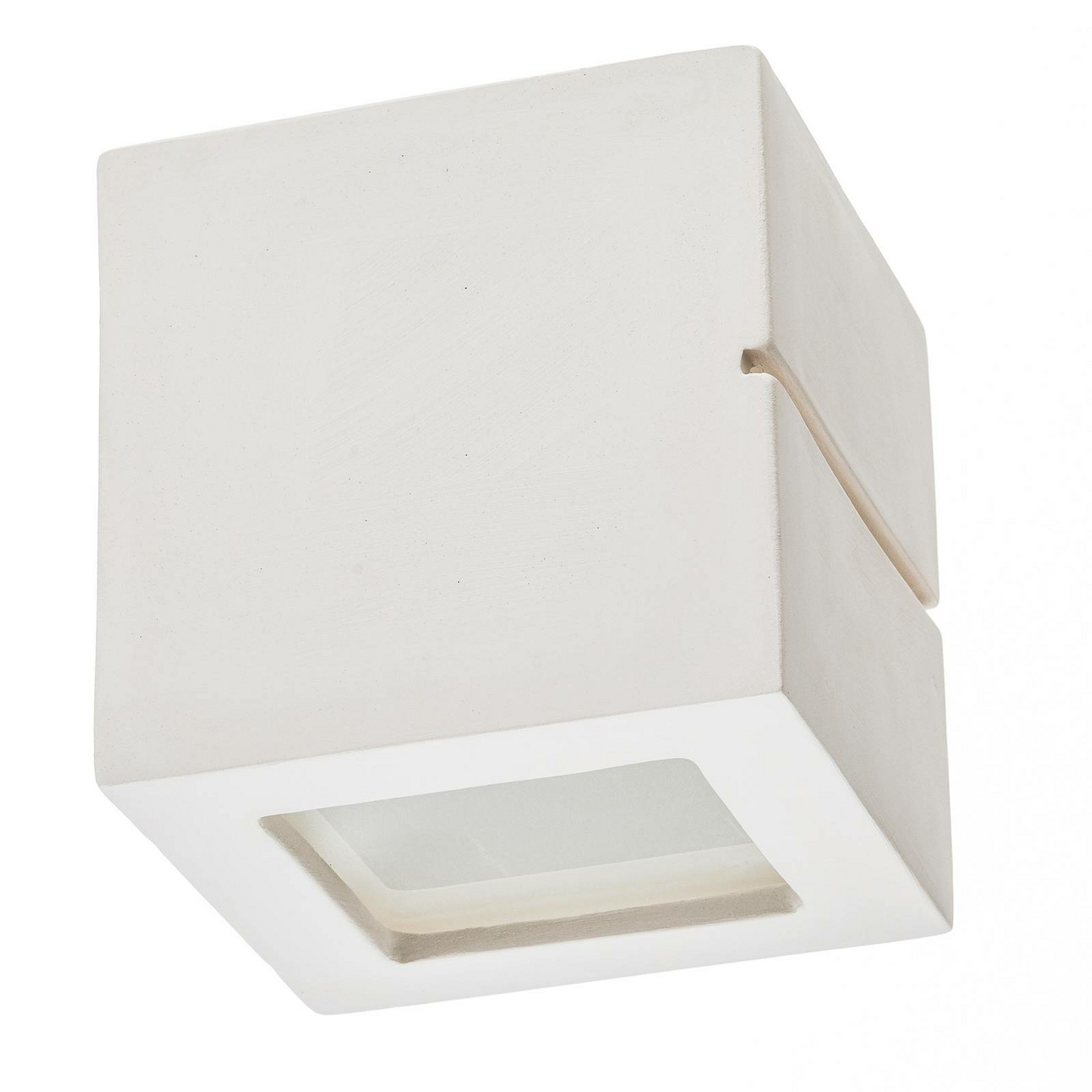 B-flokks Euluna veggljós, vegglampi, veggljós, keramik, hvítt að ofan, 15 x 15 cm