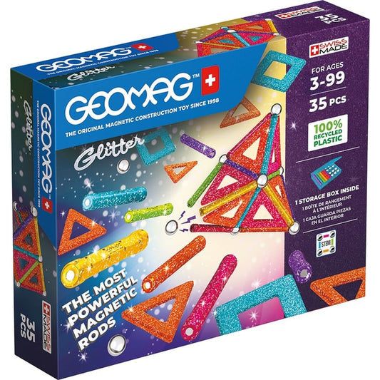Playset Geomag Glitter (35 Stücke)