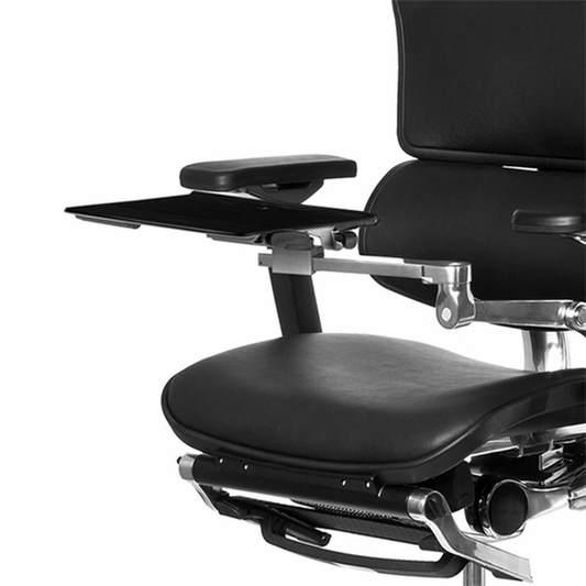 Hjh Office Elemento minnisbókarhaldari fyrir faglega stjórnendastóla, svart/silfurlitað festi