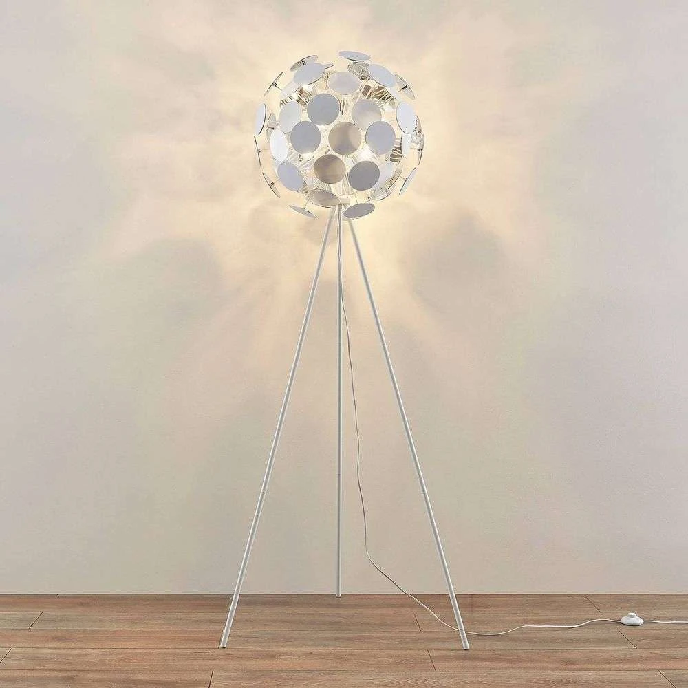 B-grade Lindby Dotani floor lamp, standing lamp, reading lamp, E14