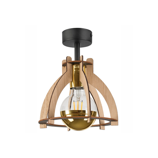 B-flokks Envostar loftljós Falou eik ø 25 cm loftlampi ljóskastari