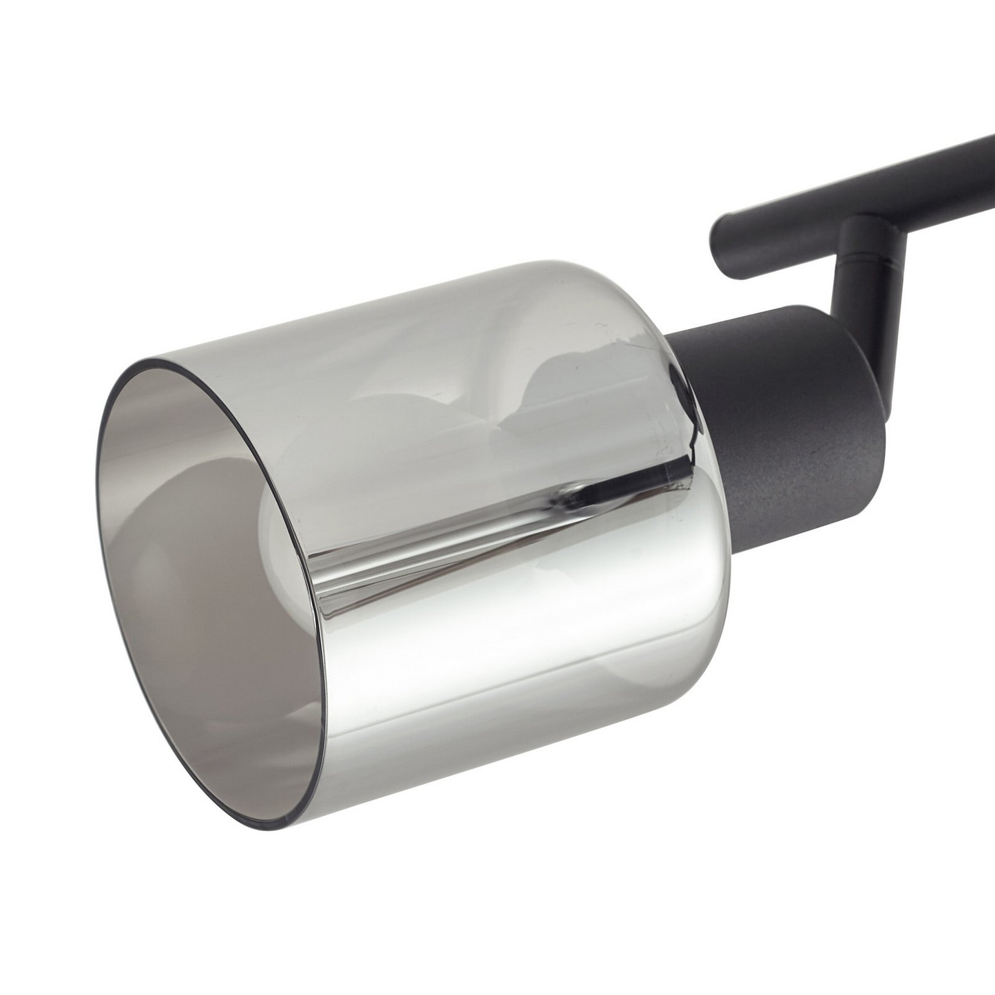 B-grade Lindby Netty ceiling light, 4-light, grey glass ceiling lamp, light, spotlight