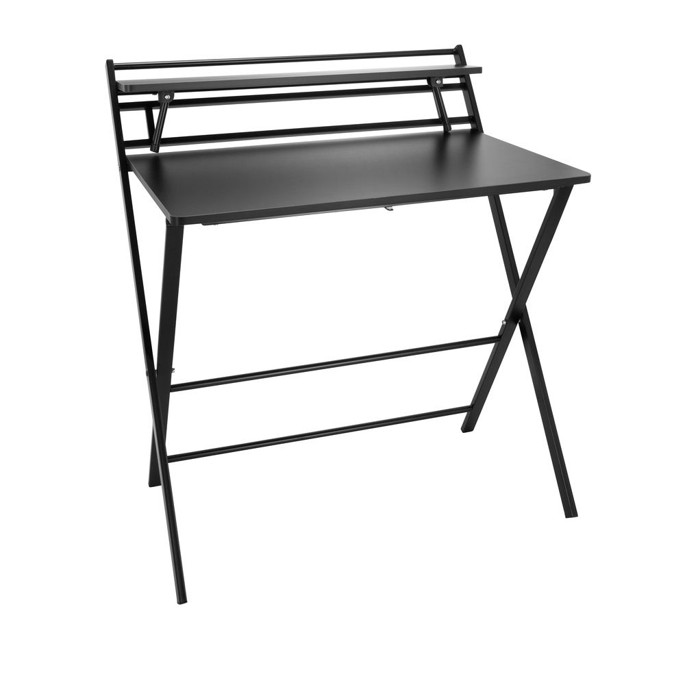 B-grade Hjh Office desk, work table, Easy Clap computer desk, table 92x84 cm, black 