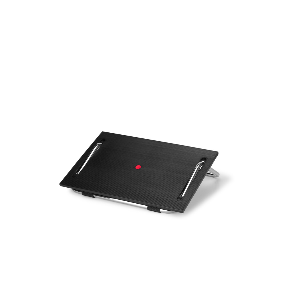 Fótskemill úr Hjh Office, Podi III, stillanleg úr plasti, svartur, á lager