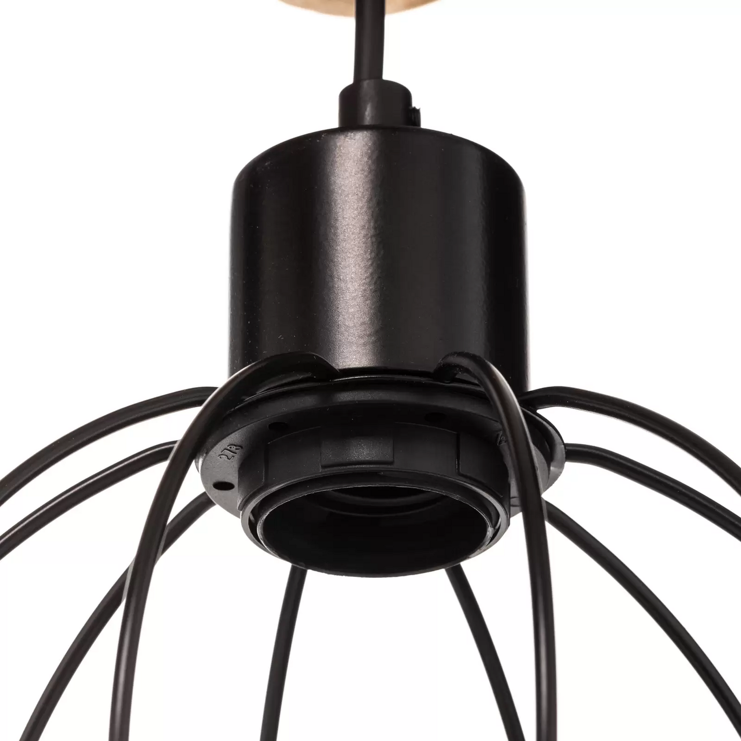 Ýmislegt hengiljós frá Envostar, í B-flokki, með fjórum ljósum, furu, með náttúrulegri áferð.