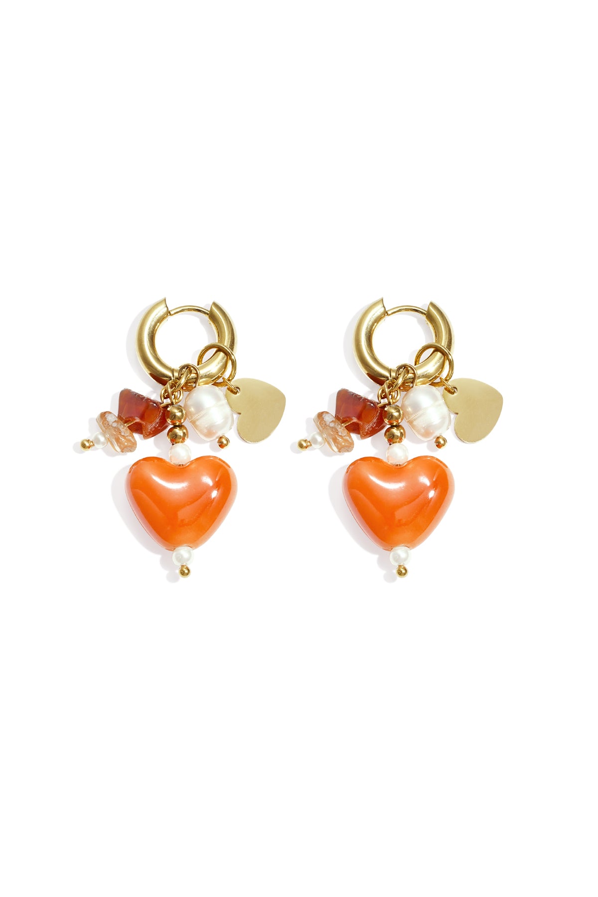 Edelstahl Tropfen Ohrringe Herz Casual Täglich Einfache Serie frauen schmuck