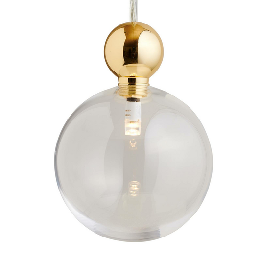 Ebb &amp; Flow UVA M hengiljós á lager, loftlampi, skrautleg hengiljós, G4 kúlulaga gull K504 