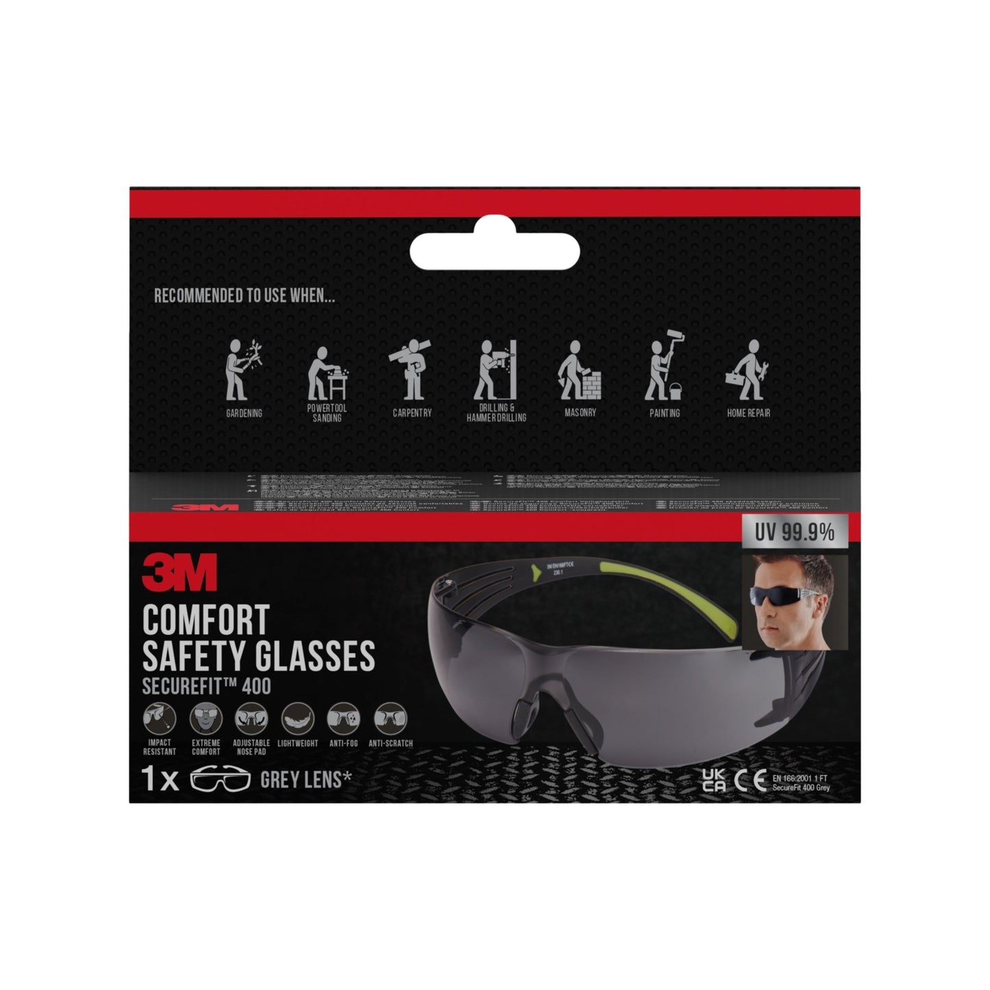3M™ SecureFit™ Schutzbrille 400