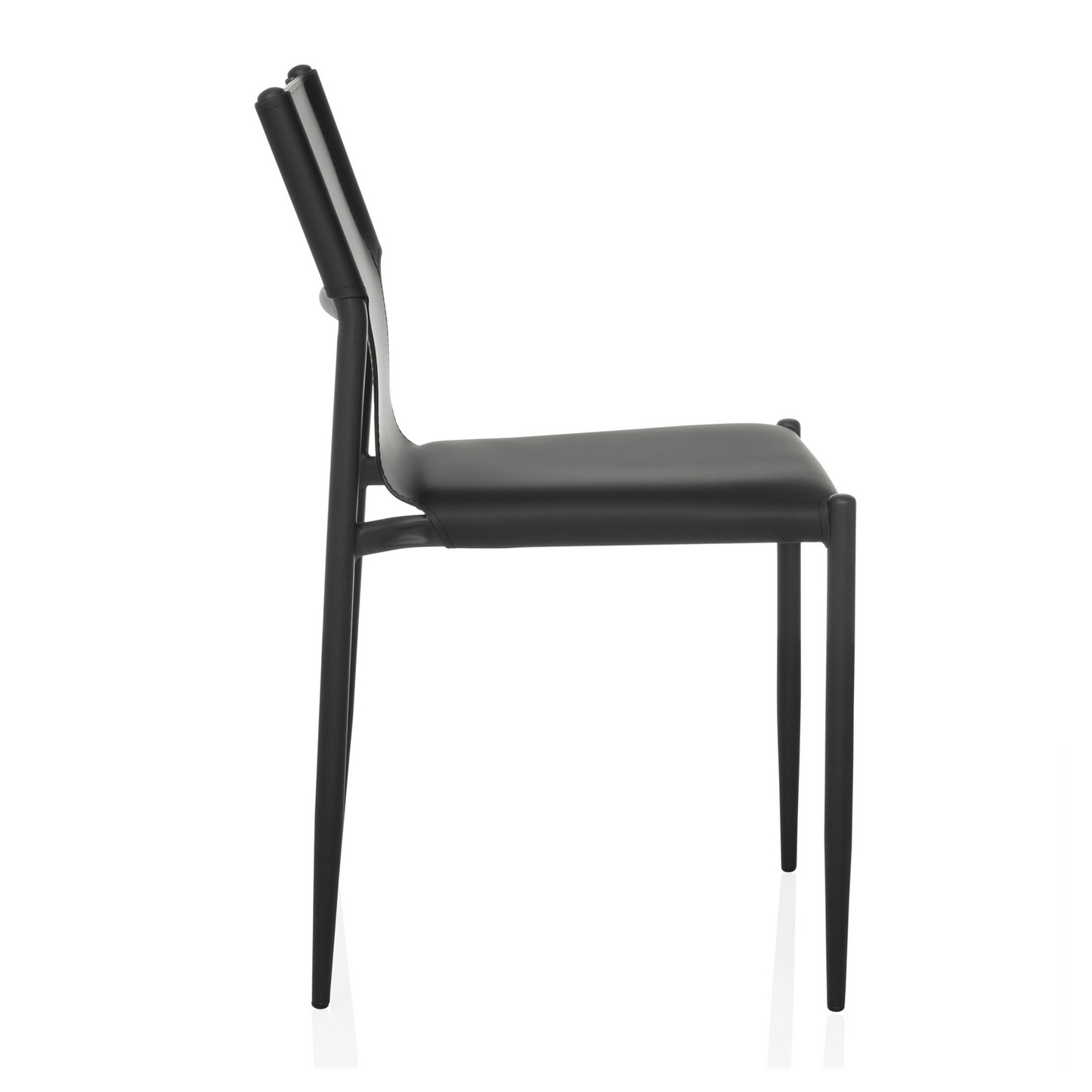 B-Ware Hjh Office Besucherstuhl / Konferenzstuhl Ellon V Kunstleder Schwarz