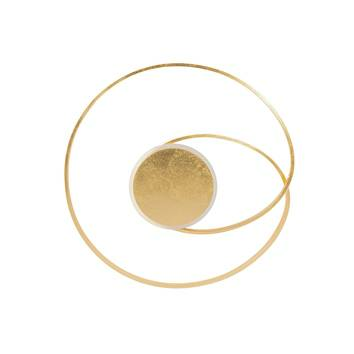 B-grade Lindby Dorle LED ceiling light, ceiling lamp, ceiling lamp, LED fixture, gold, ø 60 cm