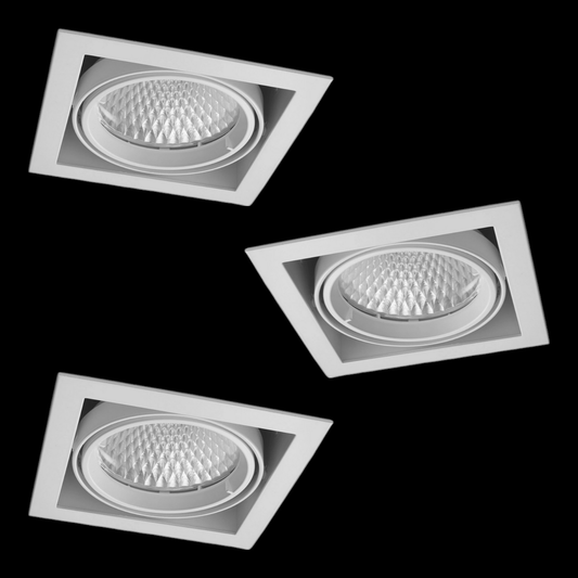 Arcchio Adin LED innfelld loftljós í B-flokki, 4000 K, 3 stk.