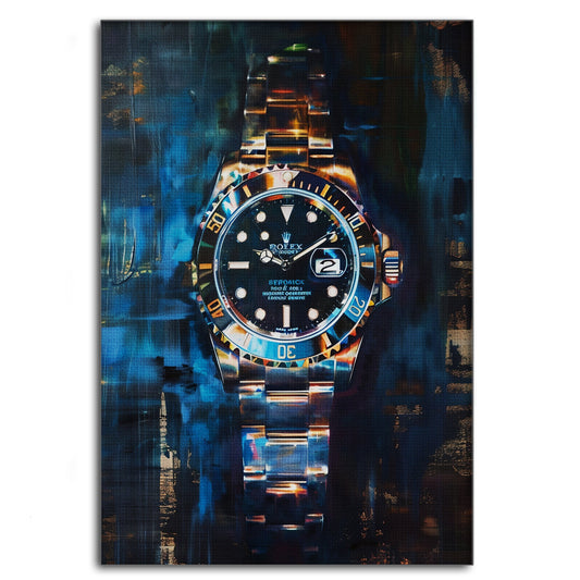 10 past Rolex V2 - Canvas print Pop Art