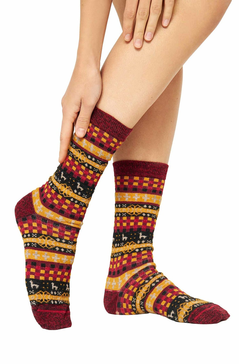 Apu Kuntur - Alpaca Premium Socks Candela – Warmth &amp; Style in an Andean Look