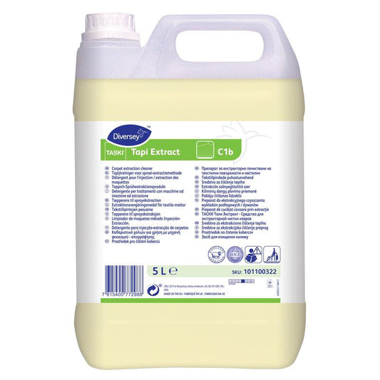 TASKI Tapi Extract, Teppich-Sprühextraktionsreiniger, Wollsiegel geprüft, O.N.T. Technologie | Kanister (5 l)