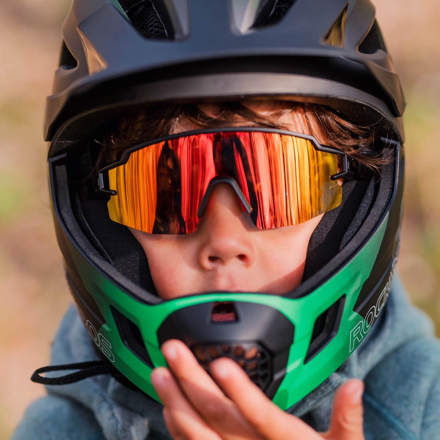 Hjólreiðagleraugu fyrir börn með UV400 vörn