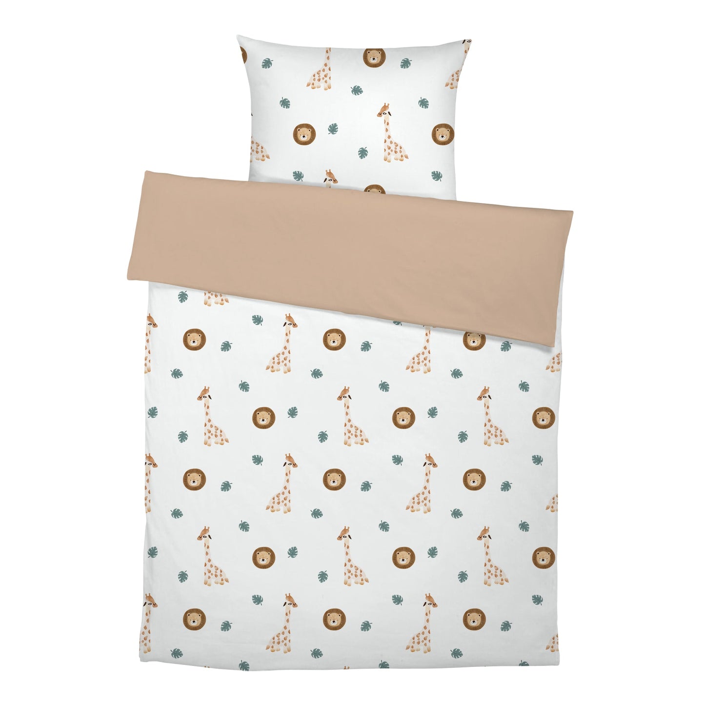 "Giraffe and Lion" Premium Children's Bedding