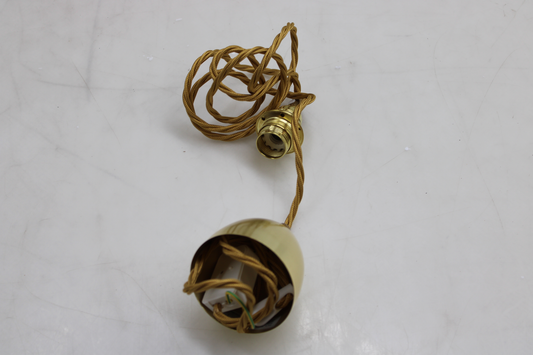 B-flokks Ebb &amp; Flow hengilampi, gullinn reyklitur, ø 21 cm, LED hengilampi