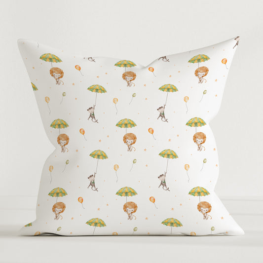 "Lion and Monkey" Premium Children's Decorative Pillow