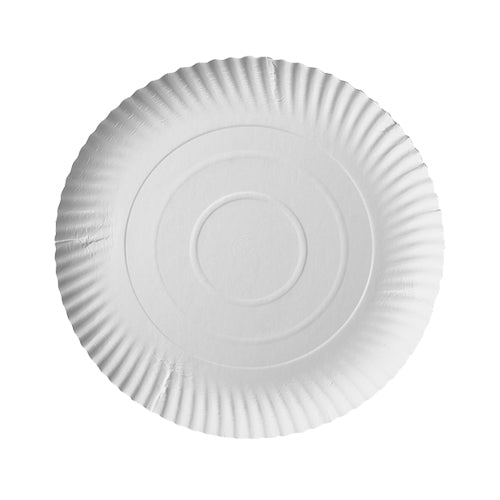 29 50 plates, cardboard "pure" round - white