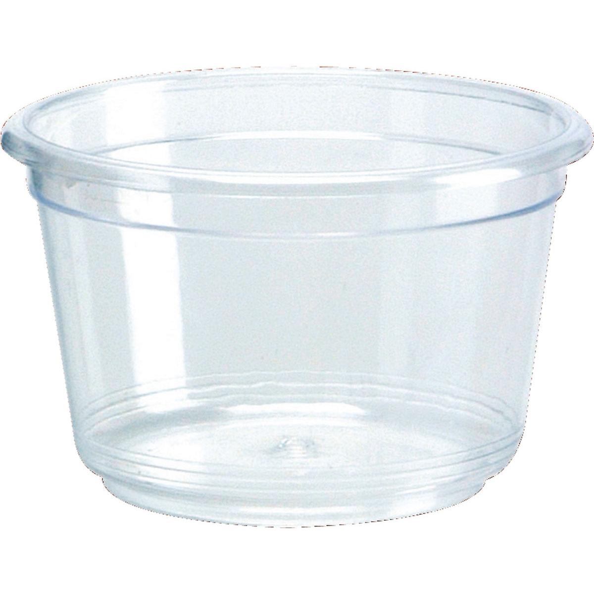 Dressingbecher Transparent PS 47x47x29 mm - Ideal für Lebensmittel | Packung (50 Stück)