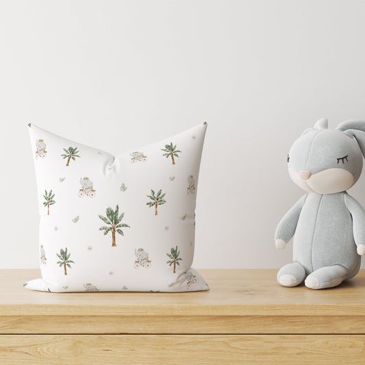 "Elefanten und Palmen" Kinder Dekokissen