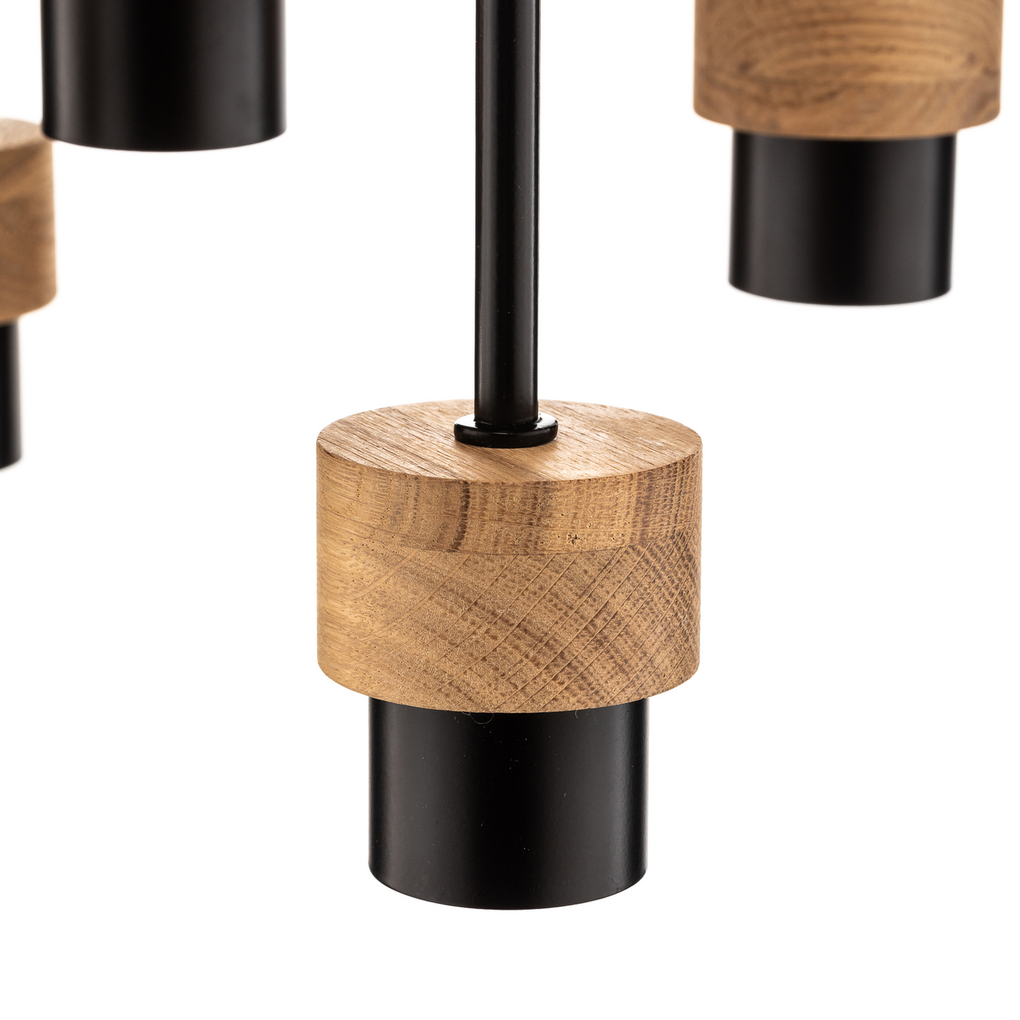 B-flokks Euluna loftlampi Millume eikarviður ferkantaður 5 ljósa skrautlegur loftlampi E27 